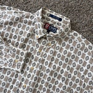 Vintage Chaps Polo Ralph Lauren Aztec Southwestern Long Sleeve Shirt Men’s L